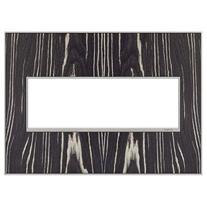 Legrand - AWM3GMA4 - Three-Gang Screwless Wall Plate - adorne - Macassar