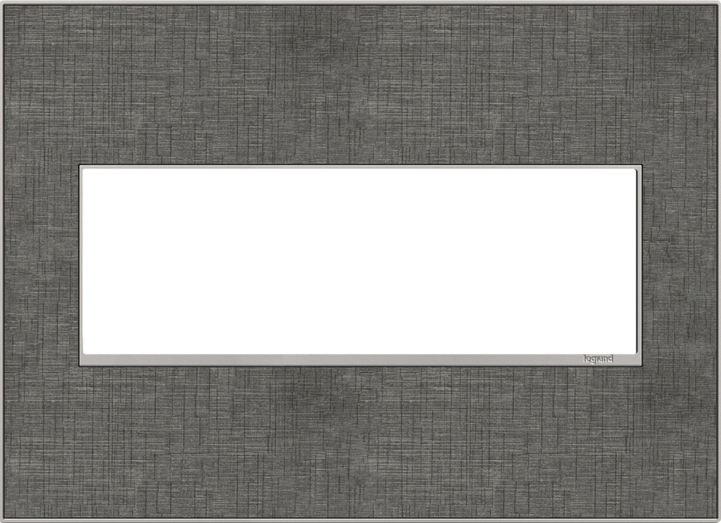 Legrand - AWM3GSL4 - Three-Gang Screwless Wall Plate - adorne - Slate Linen