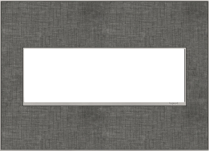 Legrand - AWM3GSL4 - Three-Gang Screwless Wall Plate - adorne - Slate Linen