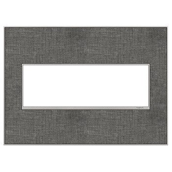 Legrand - AWM3GSL4 - Three-Gang Screwless Wall Plate - adorne - Slate Linen