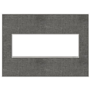 Legrand - AWM3GSL4 - Three-Gang Screwless Wall Plate - adorne - Slate Linen