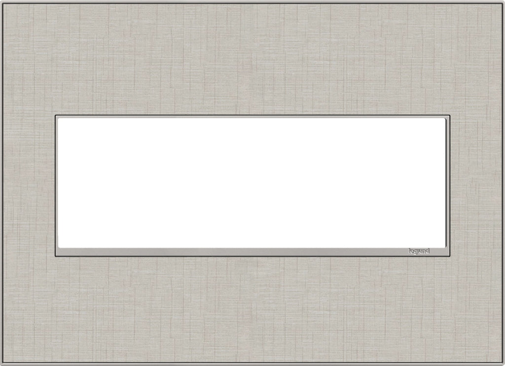 Legrand - AWM3GTL4 - Three-Gang Screwless Wall Plate - adorne - True Linen