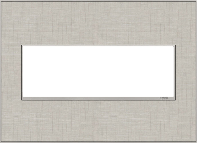 Legrand - AWM3GTL4 - Three-Gang Screwless Wall Plate - adorne - True Linen