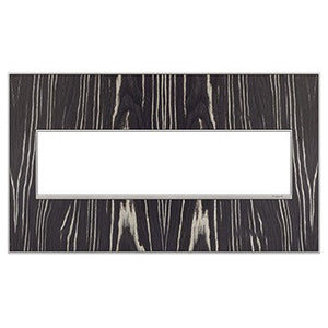 Legrand - AWM4GMA4 - Four-Gang Screwless Wall Plate - adorne - Macassar