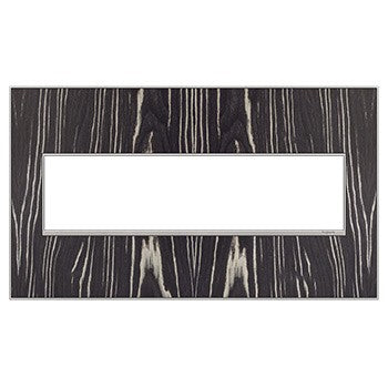 Legrand - AWM4GMA4 - Four-Gang Screwless Wall Plate - adorne - Macassar