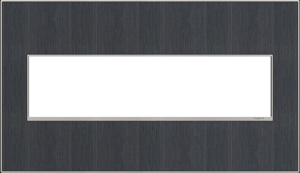 Legrand - AWM4GRG4 - Four-Gang Screwless Wall Plate - adorne - Rustic Gray