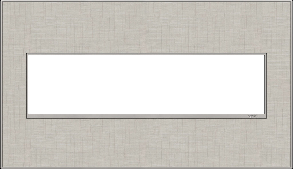 Legrand - AWM4GTL4 - Four-Gang Screwless Wall Plate - adorne - True Linen