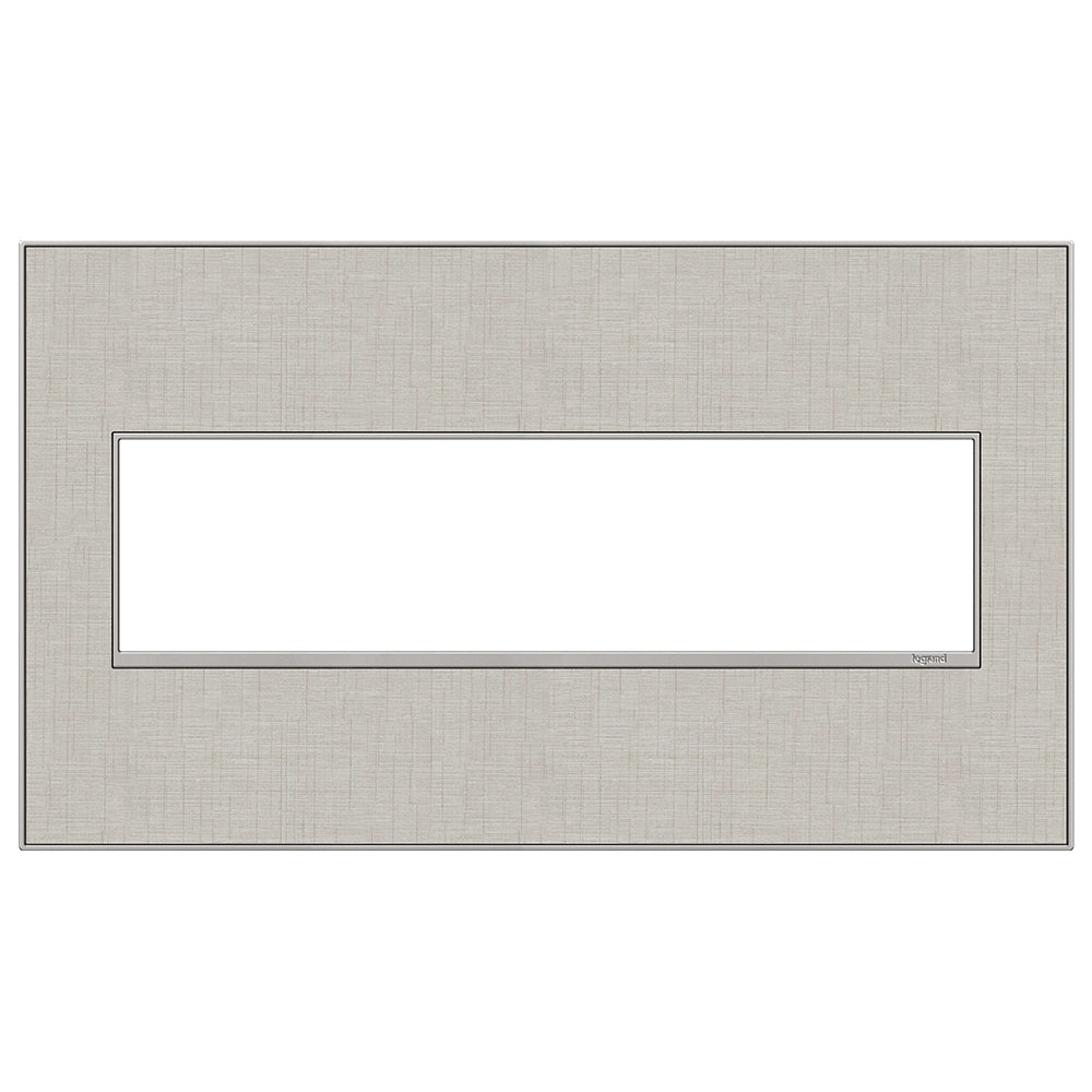 Legrand - AWM4GTL4 - Gang Wall Plate - Adorne - Linen