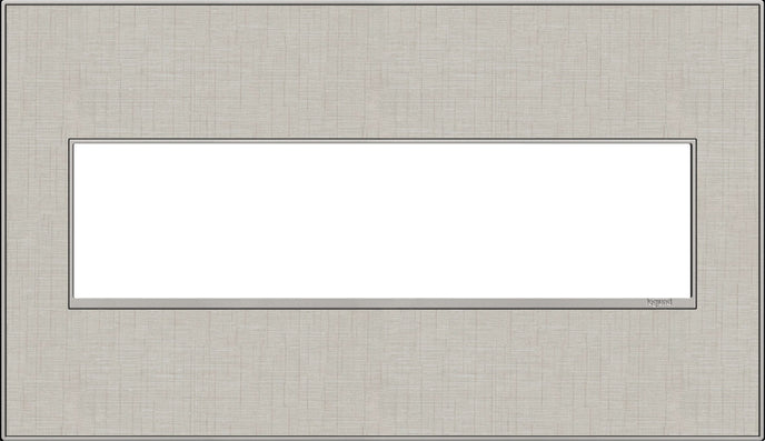 Legrand - AWM4GTL4 - Four-Gang Screwless Wall Plate - adorne - True Linen