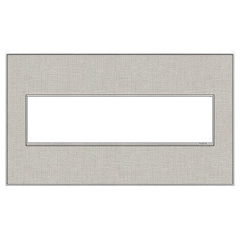Legrand - AWM4GTL4 - Four-Gang Screwless Wall Plate - adorne - True Linen