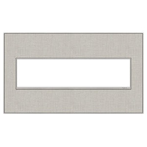 Legrand - AWM4GTL4 - Four-Gang Screwless Wall Plate - adorne - True Linen