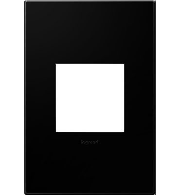 Legrand - AWP1G2NK4 - One-Gang Screwless Wall Plate - adorne - Black Ink