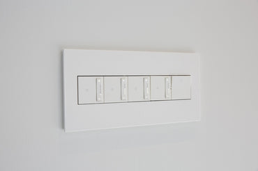 Legrand - AWP1G2PW4 - One-Gang Screwless Wall Plate with Microban - adorne - Powder White