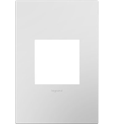 Legrand - AWP1G2PW4 - One-Gang Screwless Wall Plate with Microban - adorne - Powder White