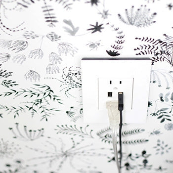Legrand - AWP1G3PW4 - One-Gang-Plus Screwless Wall Plate with Microban - adorne - Powder White