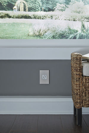 Legrand - AWP2GGG4 - Two-Gang Screwless Wall Plate - adorne - Greige