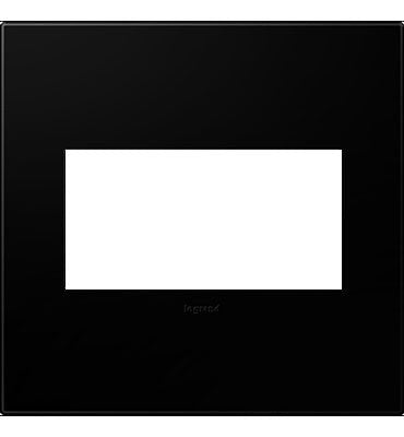 Legrand - AWP2GNK4 - Two-Gang Screwless Wall Plate - adorne - Black Ink