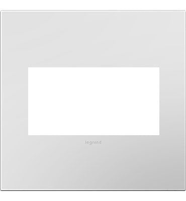 Legrand - AWP2GPW4 - Two-Gang Screwless Wall Plate with Microban - adorne - Powder White