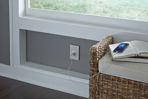 Legrand - AWP3GGG4 - Three-Gang Screwless Wall Plate - adorne - Greige