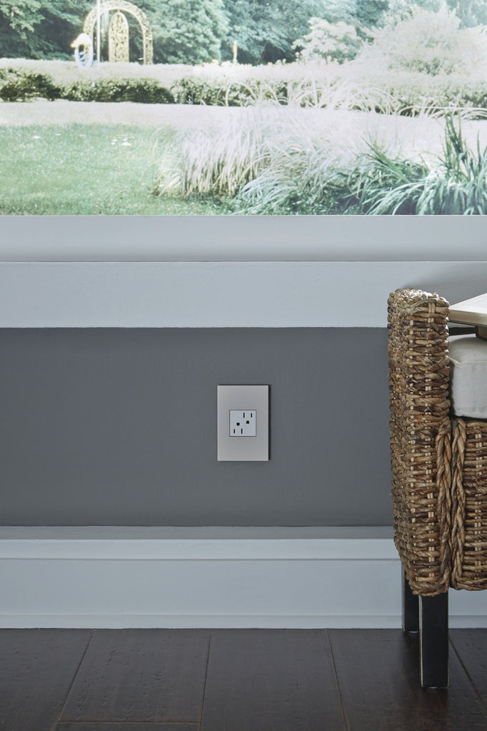 Legrand - AWP3GGG4 - Three-Gang Screwless Wall Plate - adorne - Greige