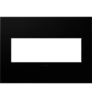 Legrand - AWP3GNK4 - Three-Gang Screwless Wall Plate - adorne - Black Ink