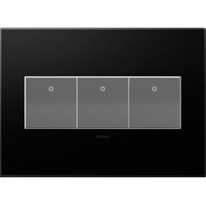 Legrand - AWP3GPW4 - Three-Gang Screwless Wall Plate with Microban - adorne - Powder White