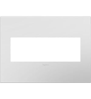 Legrand - AWP3GPW4 - Three-Gang Screwless Wall Plate with Microban - adorne - Powder White
