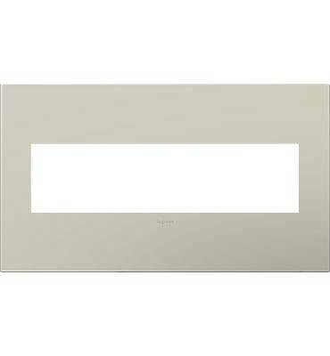 Legrand - AWP4GGG4 - Four-Gang Screwless Wall Plate - adorne - Greige