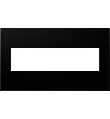 Legrand - AWP4GNK4 - Four-Gang Screwless Wall Plate - adorne - Black Ink