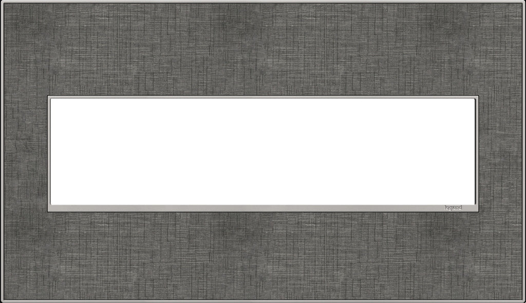 Legrand - AWM4GSL4 - Four-Gang Screwless Wall Plate - adorne - Slate Linen