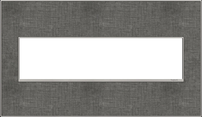Legrand - AWM4GSL4 - Four-Gang Screwless Wall Plate - adorne - Slate Linen
