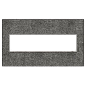 Legrand - AWM4GSL4 - Four-Gang Screwless Wall Plate - adorne - Slate Linen