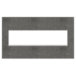 Legrand - AWM4GSL4 - Four-Gang Screwless Wall Plate - adorne - Slate Linen