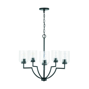 Capital Lighting - 439351MB-500 - Five Light Chandelier - Carter - Matte Black