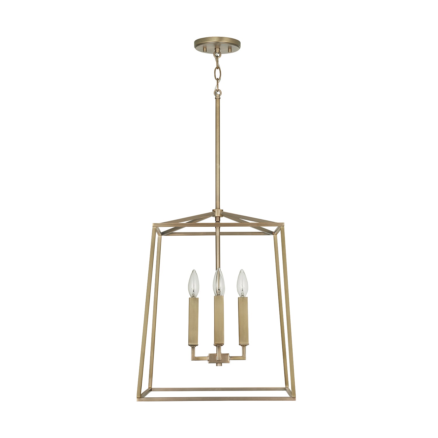 Capital Lighting - 537642AD - Four Light Foyer - Thea - Aged Brass