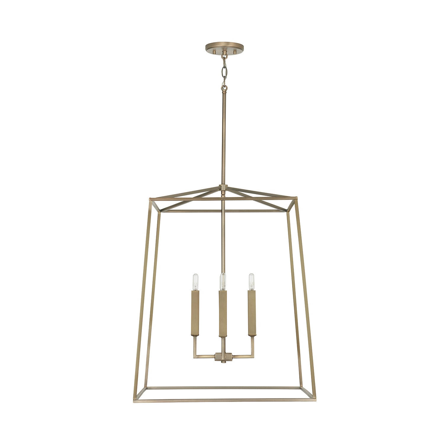 Capital Lighting - 537643AD - Four Light Foyer - Thea - Aged Brass