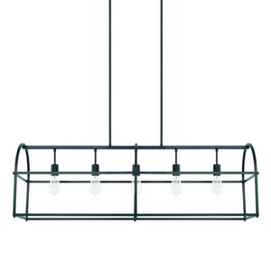 Capital Lighting - 825751MB - Five Light Island Pendant - Aubrey - Matte Black