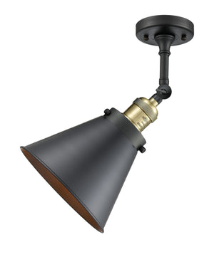 Innovations - 203-BAB-M13-BK - One Light Wall Sconce - Franklin Restoration - Black Antique Brass