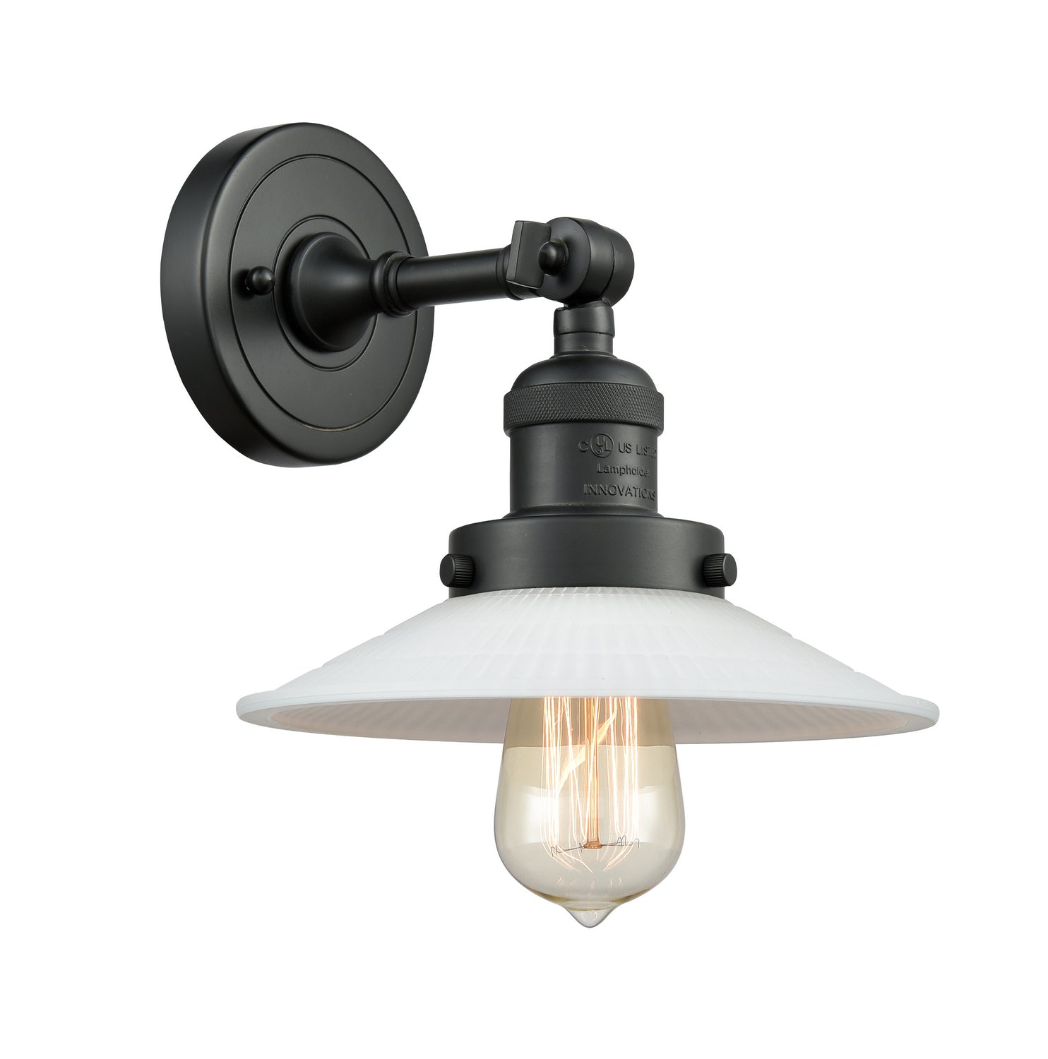 Innovations - 203-BK-G1 - One Light Wall Sconce - Franklin Restoration - Matte Black