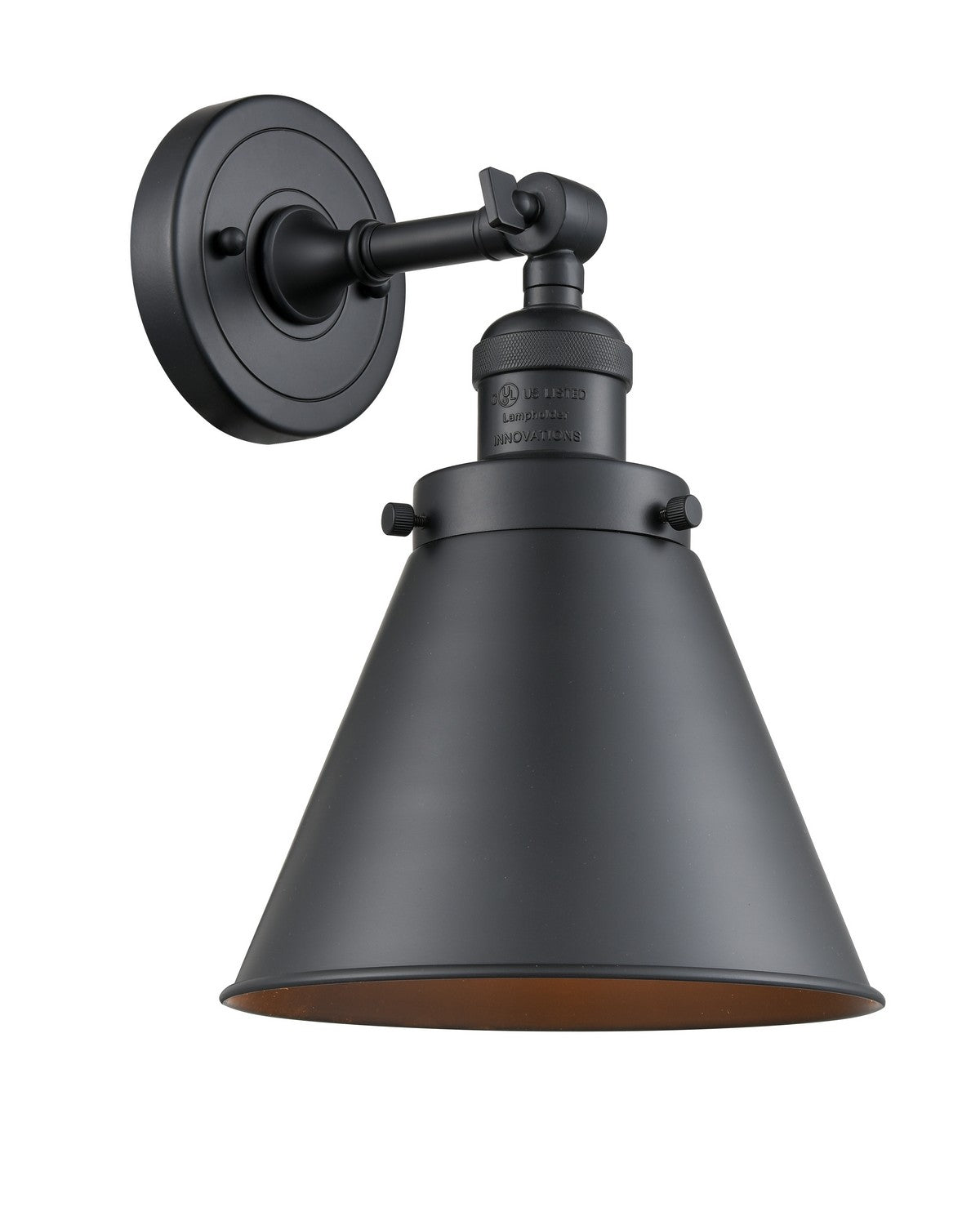 Innovations - 203-BK-M13-BK-LED - LED Wall Sconce - Franklin Restoration - Matte Black