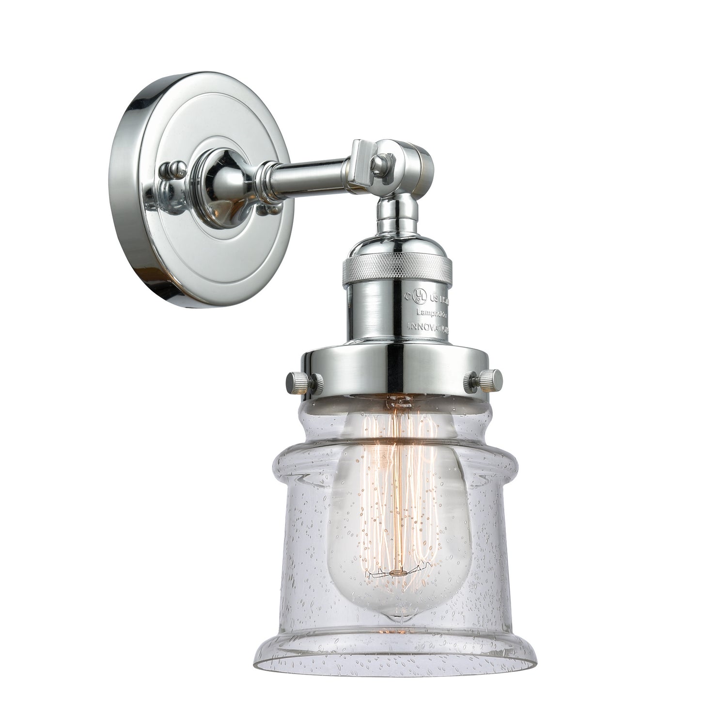 Innovations - 203-PC-G184S - One Light Wall Sconce - Franklin Restoration - Polished Chrome