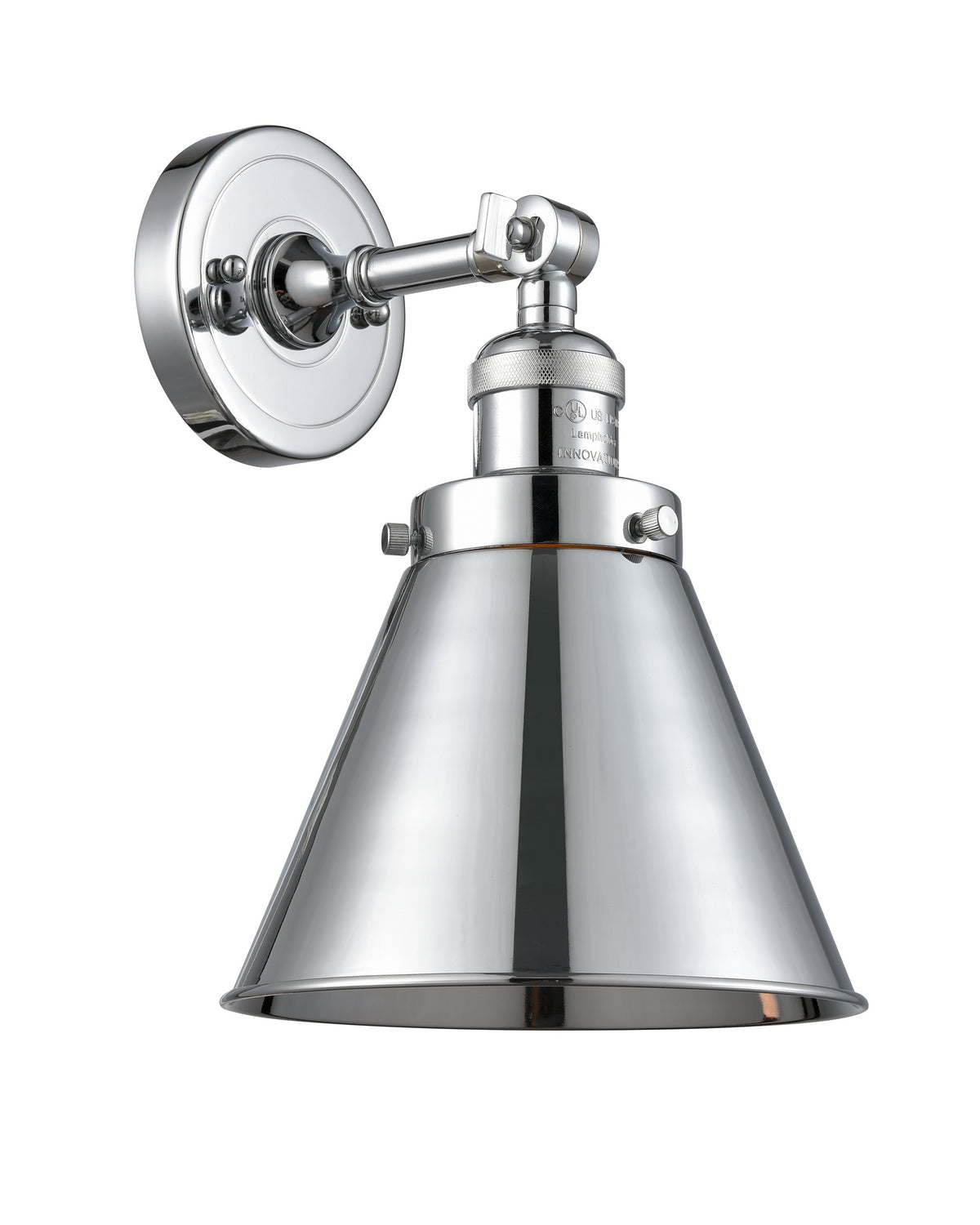 Innovations - 203-PC-M13-PC - One Light Wall Sconce - Franklin Restoration - Polished Chrome