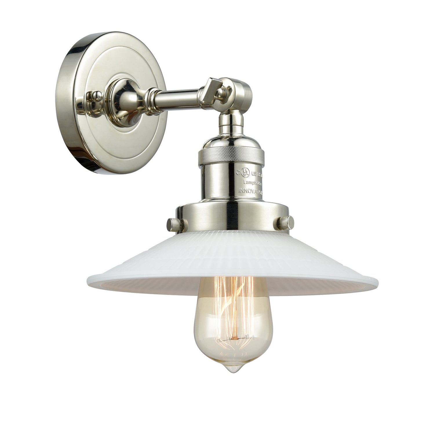 Innovations - 203-PN-G1 - One Light Wall Sconce - Franklin Restoration - Polished Nickel