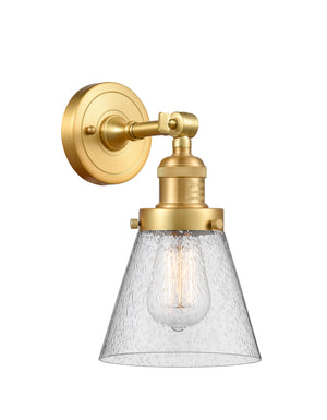 Innovations - 203-SG-G64 - One Light Wall Sconce - Franklin Restoration - Satin Gold