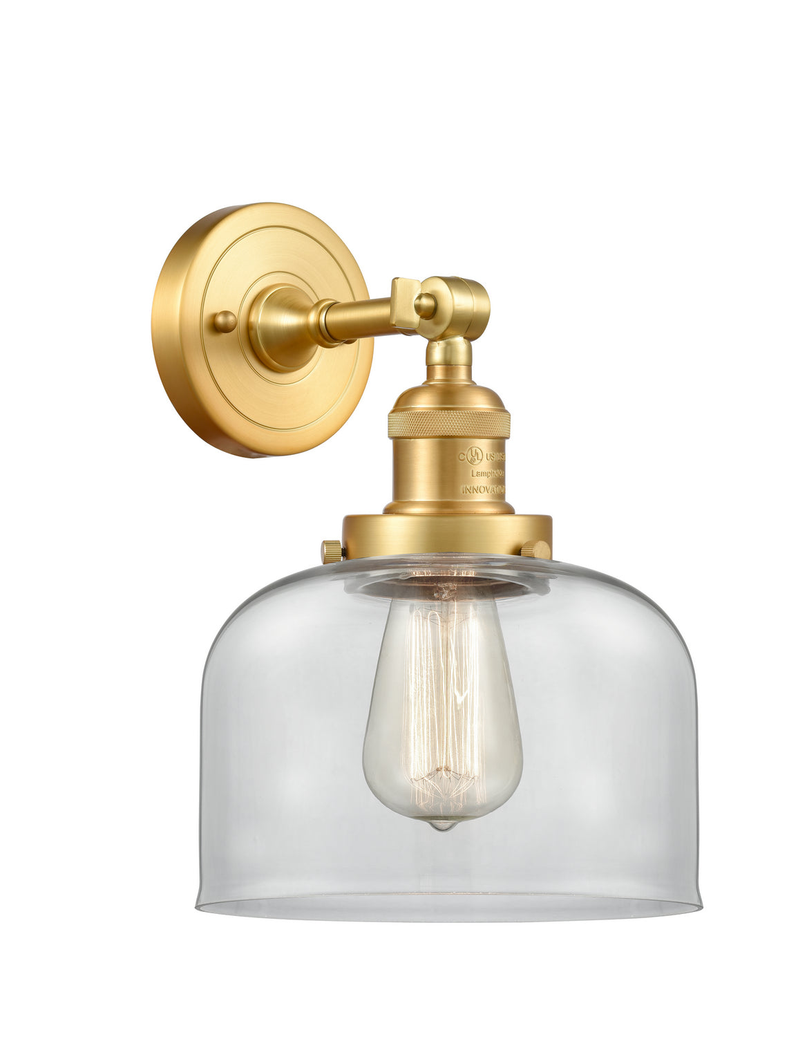 Innovations - 203-SG-G72 - One Light Wall Sconce - Franklin Restoration - Satin Gold