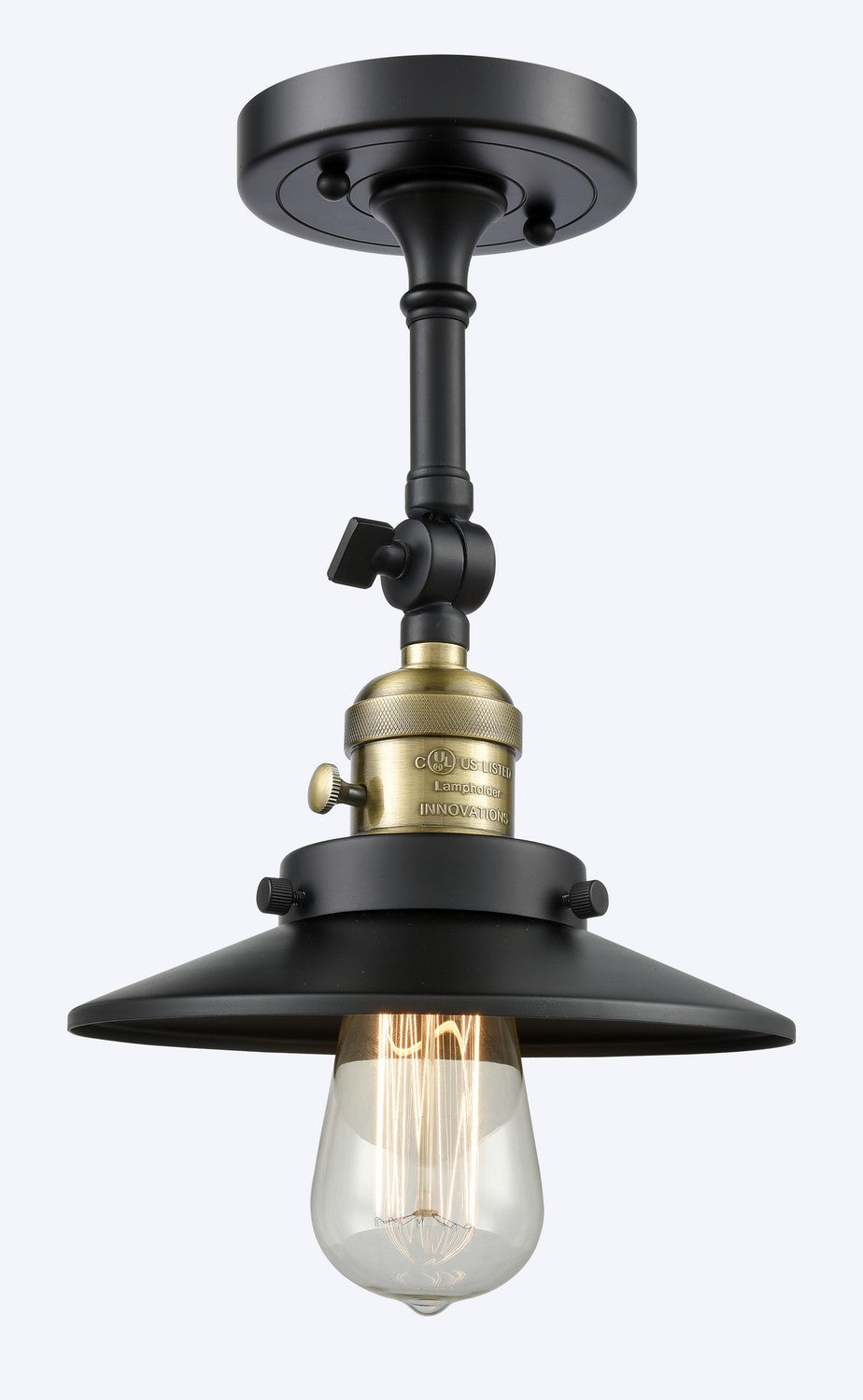 Innovations - 203SW-BAB-M6 - One Light Wall Sconce - Franklin Restoration - Black Antique Brass