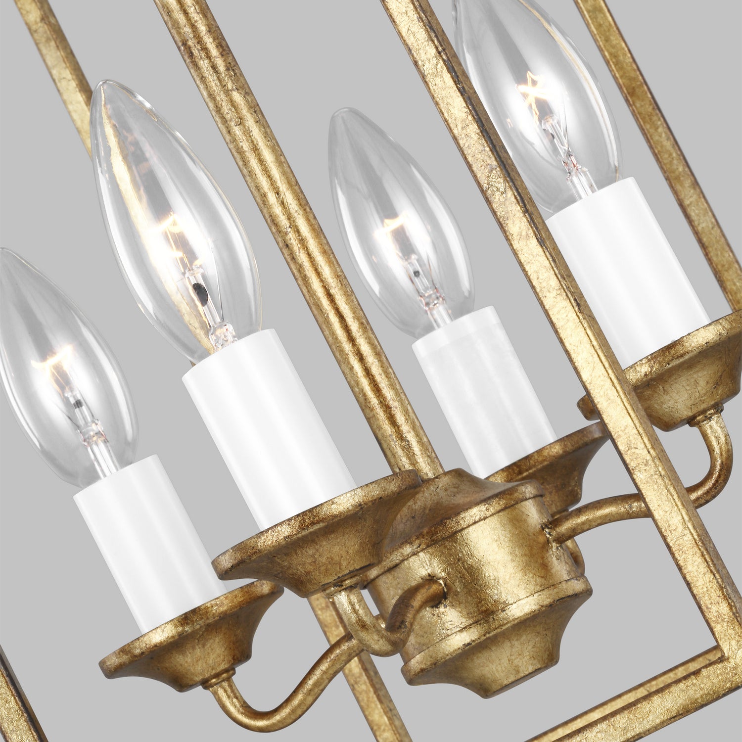 Visual Comfort Studio - AC1004ADB - Four Light Pendant - Bantry House - Antique Gild