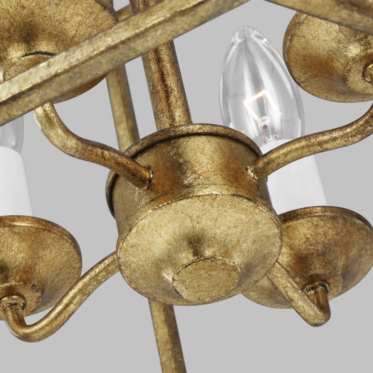 Visual Comfort Studio - AC1004ADB - Four Light Pendant - Bantry House - Antique Gild