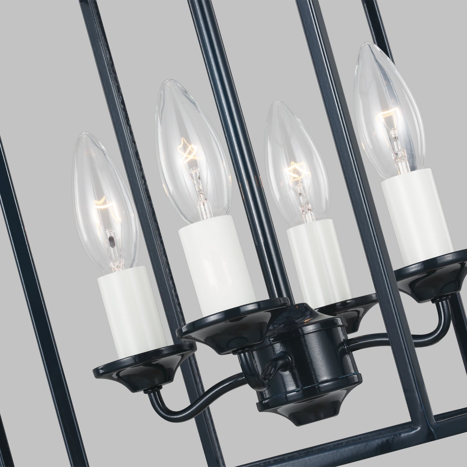 Visual Comfort Studio - AC1004DBL - Four Light Pendant - Bantry House - Dutch Blue