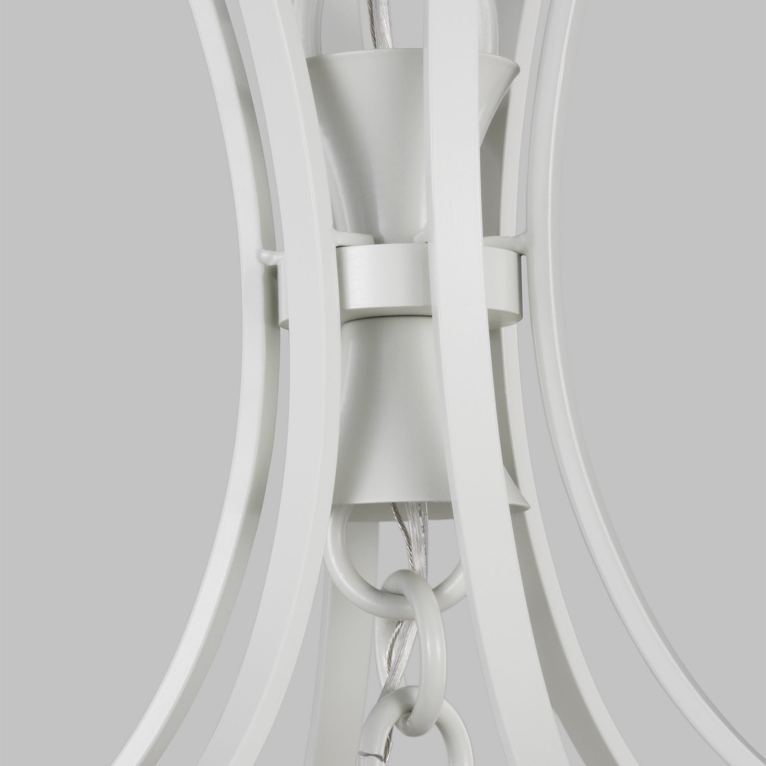 Visual Comfort Studio - AC1004GCM - Four Light Pendant - Bantry House - Gloss Cream